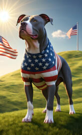 pittie love, blue nose pride