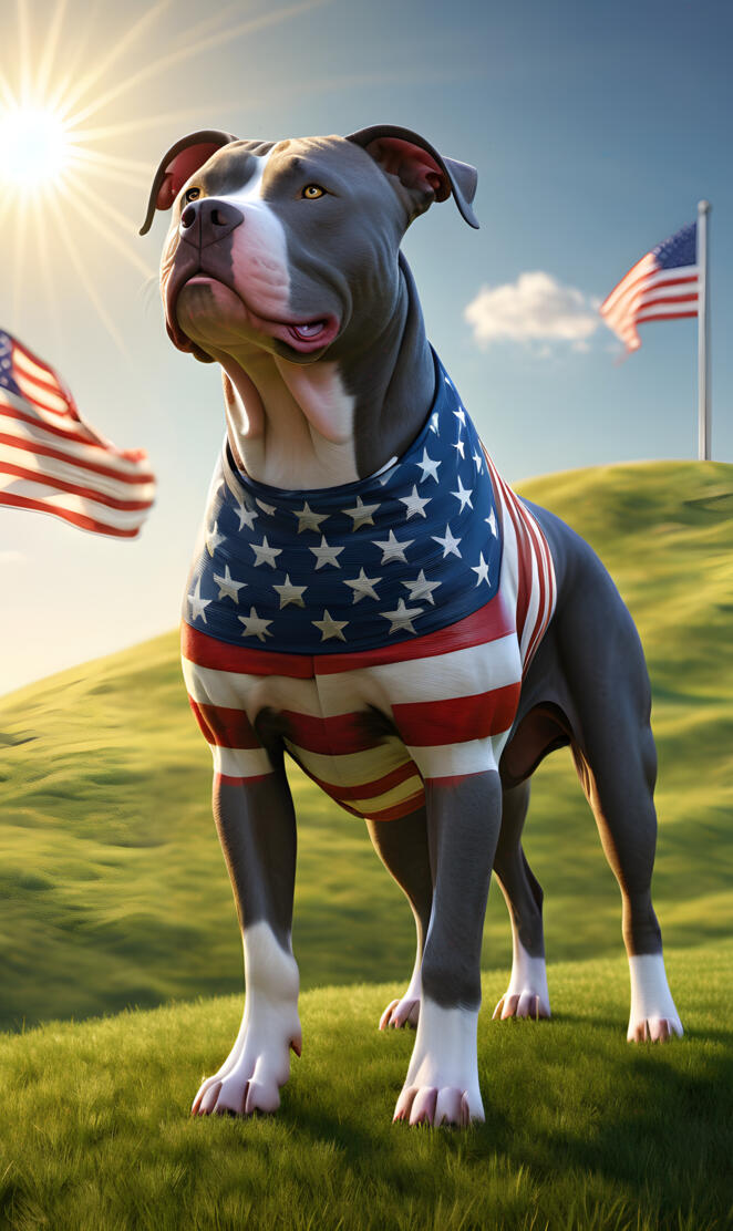 pittie love, blue nose pride