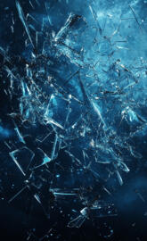 Shattered Glass Art - Modern Aesthetic