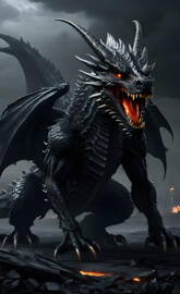 a monster with wings