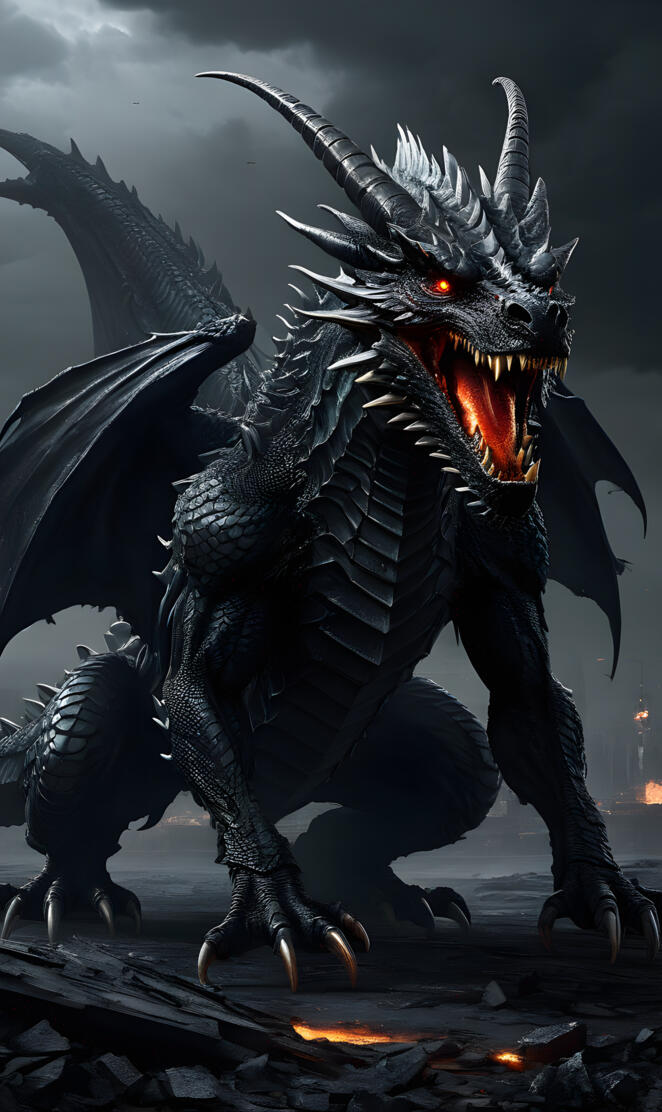 a monster with wings