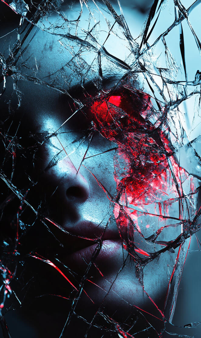 Broken Glass Effect Wallpaper