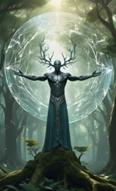 A conceptual art piece featuring a (((hyper 8K))), intricate interlock