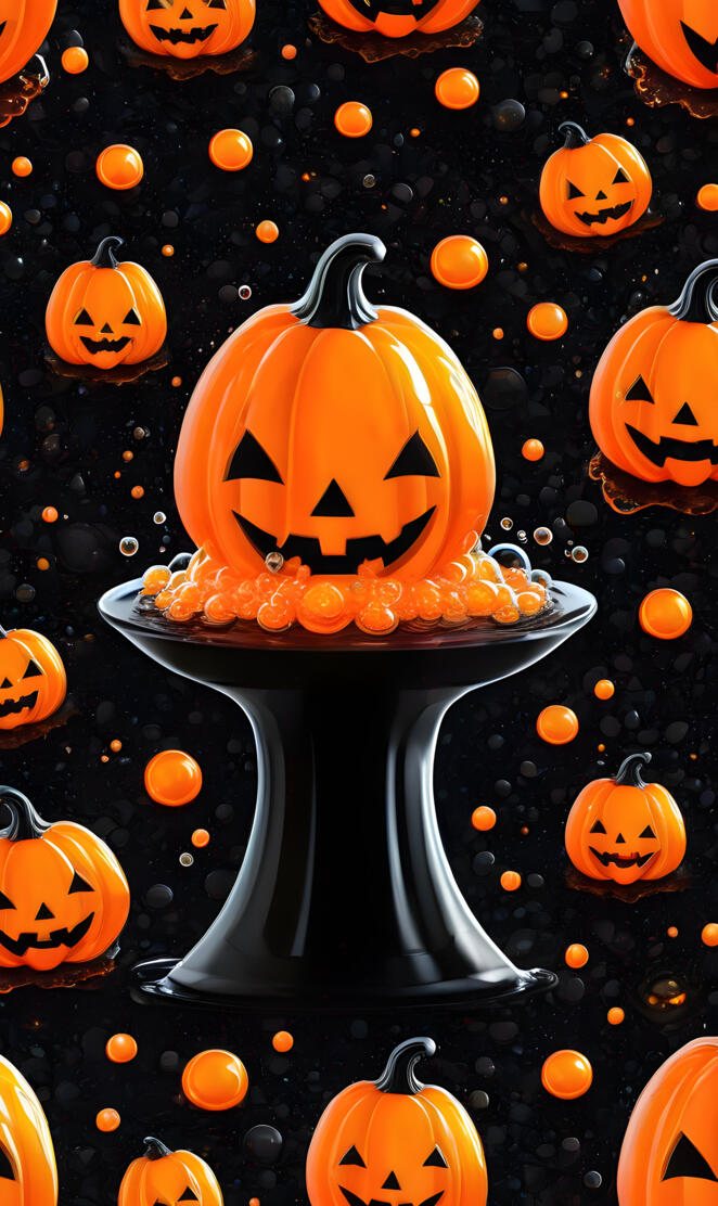 a pumpkin carved to look like a face