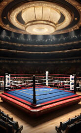boxing ring gold