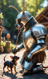 Sir Fido the fetched sips a Pepe De Tequila