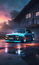 slammed bmw m3 e30