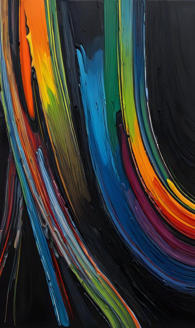 abstract paint strokes on black background