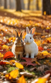 autumn, Rabbits