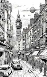 a clock tower in a city