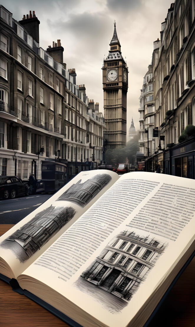a clock tower in a city