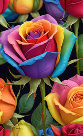 LGBTQ rose, love you, pride