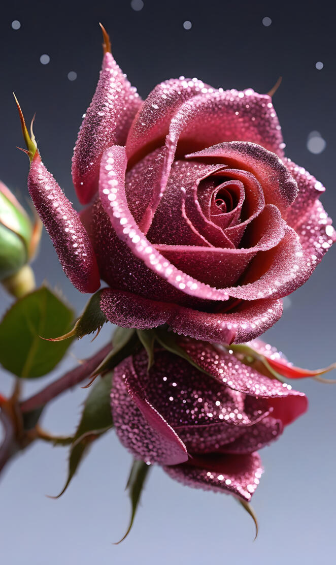 a close up of a rose