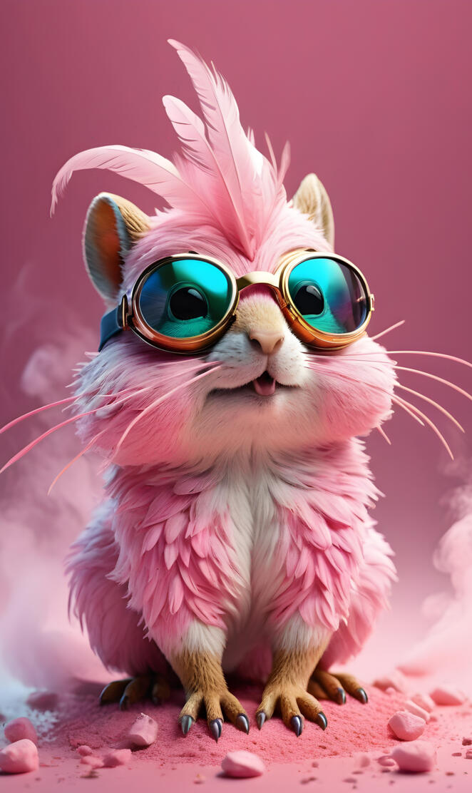 a chipmunk wearing sunglasses