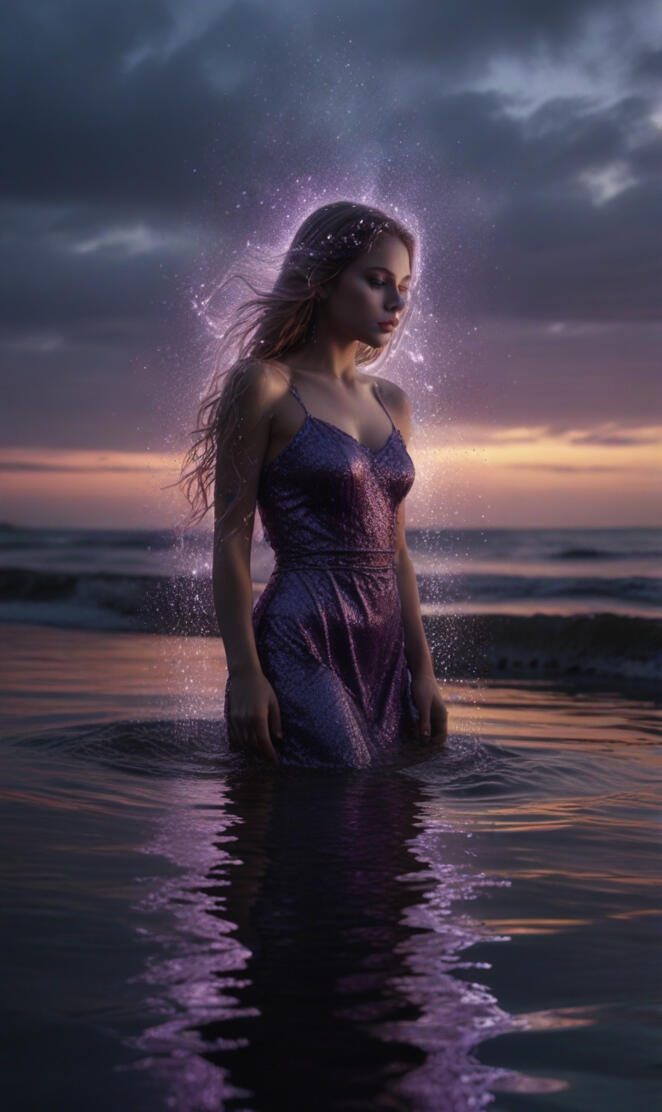 (portrait detailed face world fantasy serious Magical mystic  ) in bud