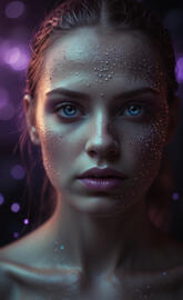 (portrait detailed face world fantasy serious Magical mystic  ) in bud