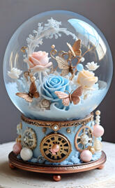 a decorated cake with flowers