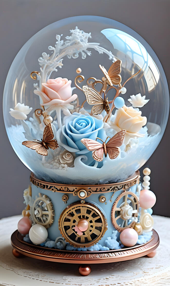 a decorated cake with flowers