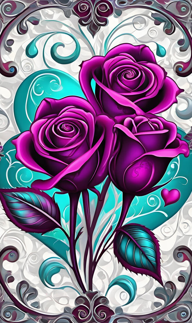 magenta roses wallpaper 🌹