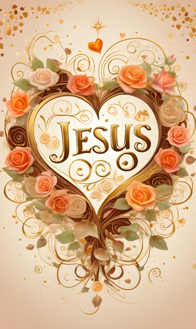 a gold and gold floral background with a gold and red text