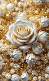 a close up of a flower