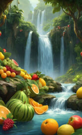Fruity waterfall 1