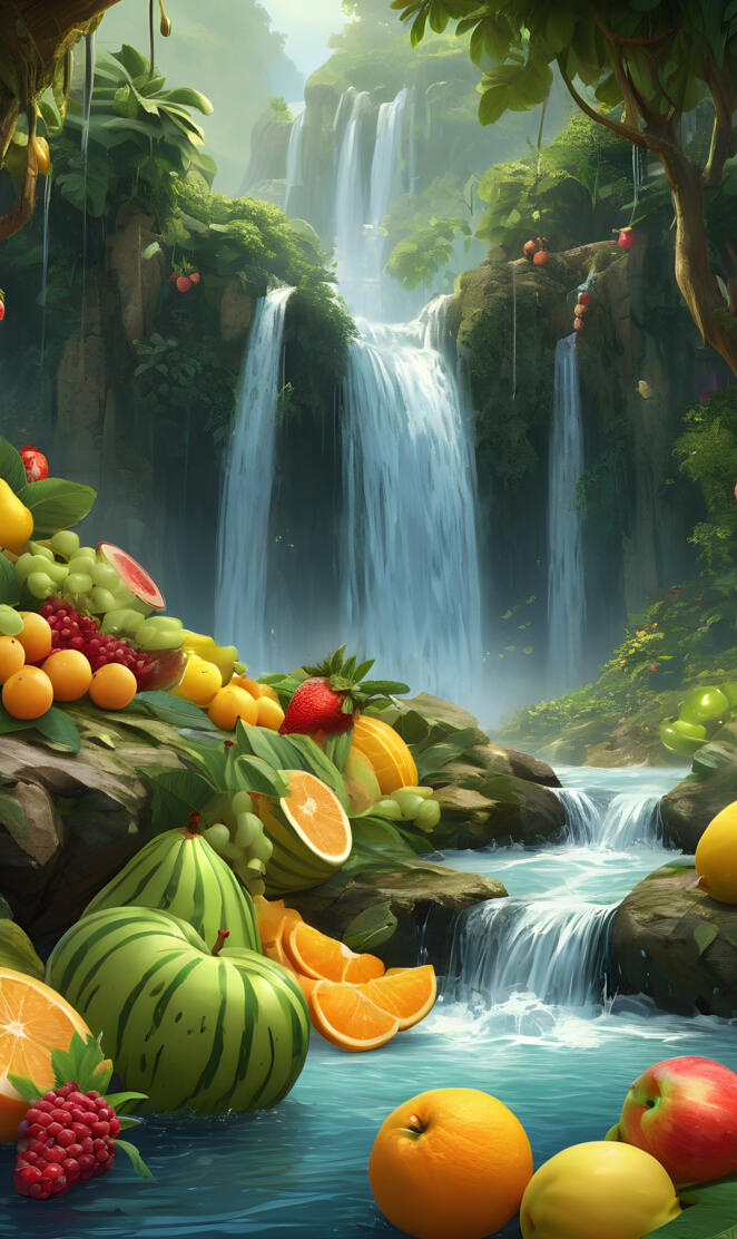 Fruity waterfall 1