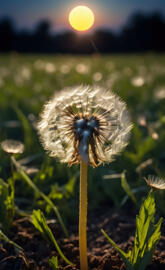 Single Dandelion