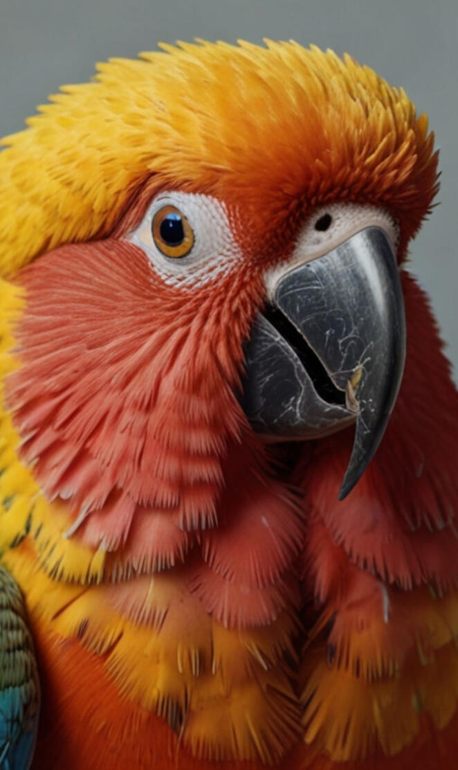 Karigamy AI generated colourful parrot