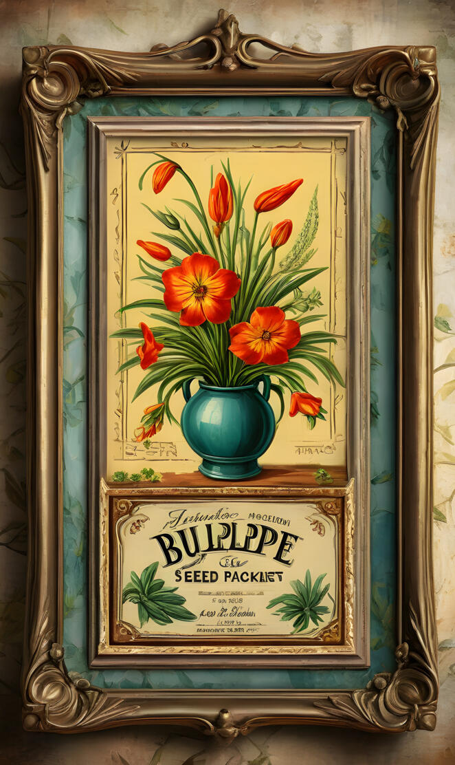 a vase with flowers in it