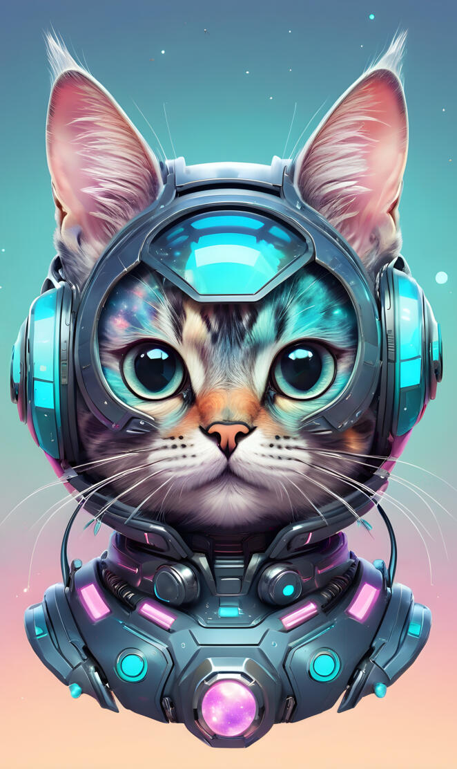 Color Pop Space Cats 3