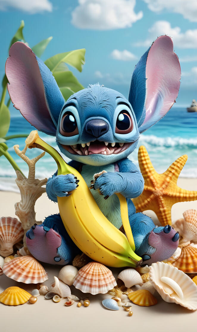 stitch banana