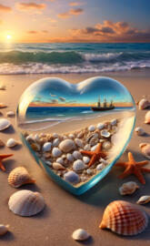 beautiful view in a heart