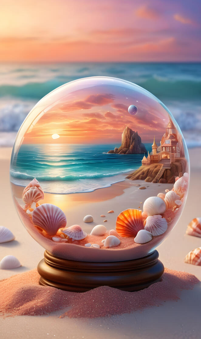 A taste of the shore at sunset