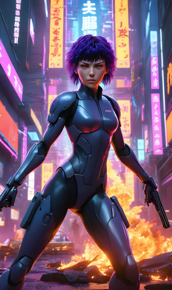 Ghost in the Shell I'm a fire fight