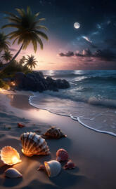 Evening on the beach