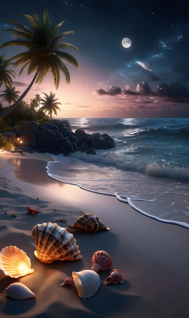 Evening on the beach