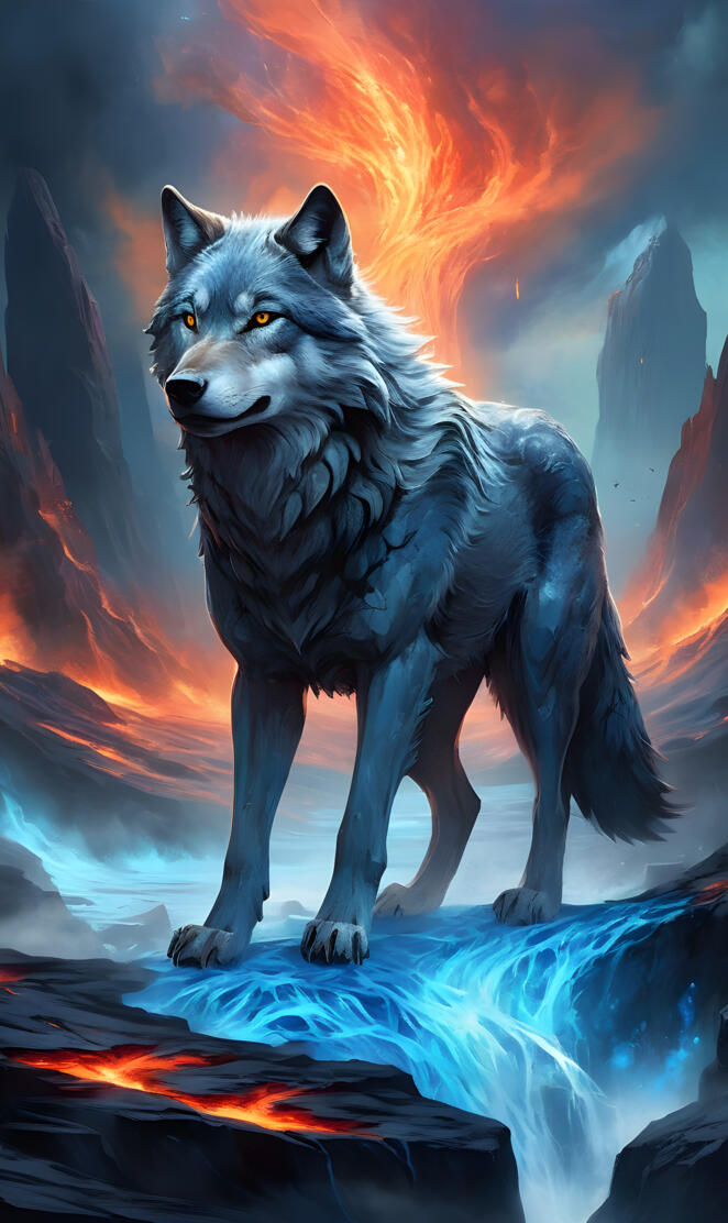 the elemental wolf