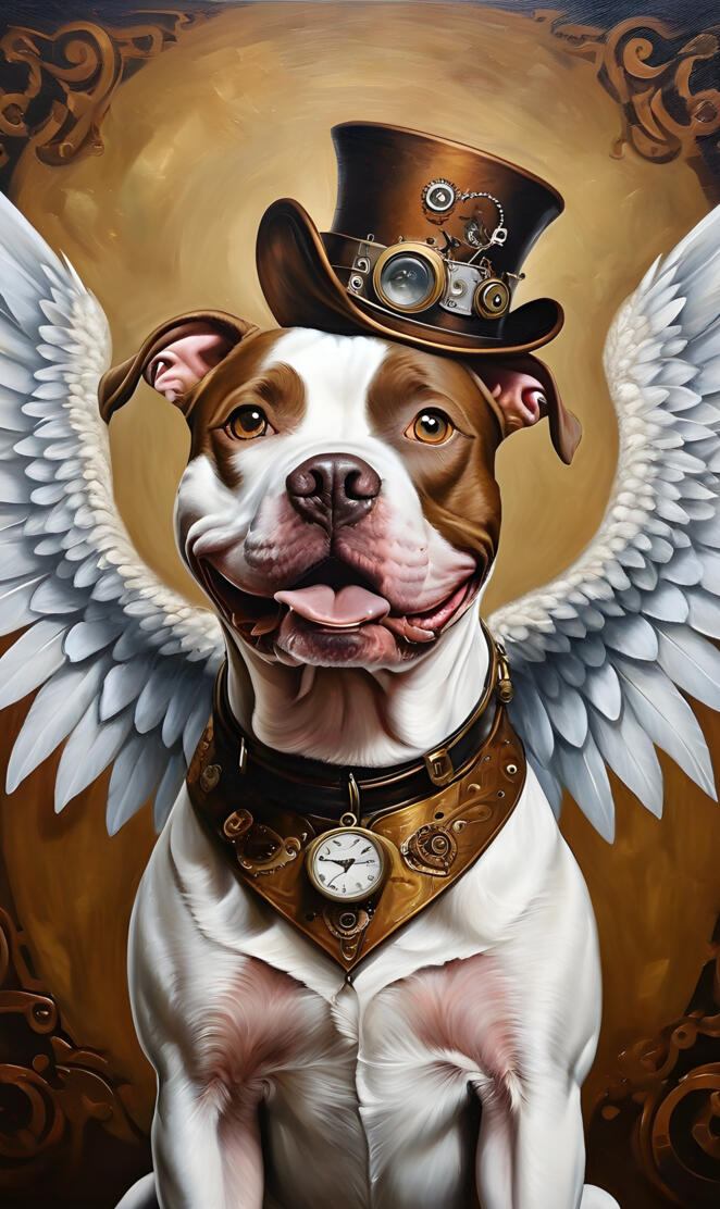 Cute Steampunk dog