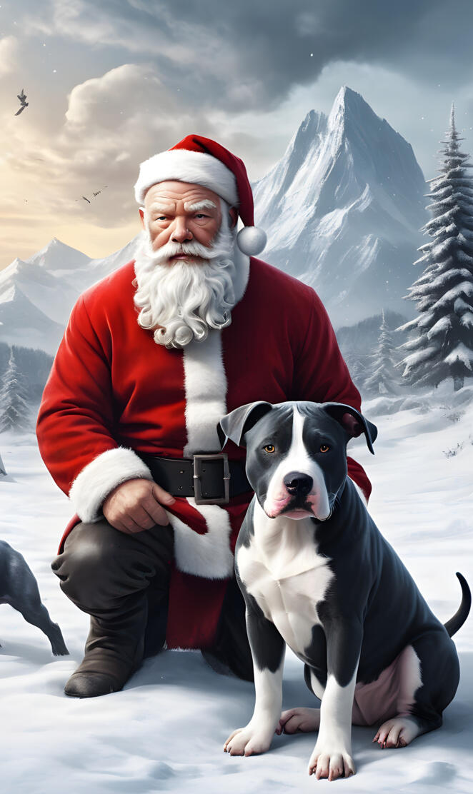 Santa with his best friend