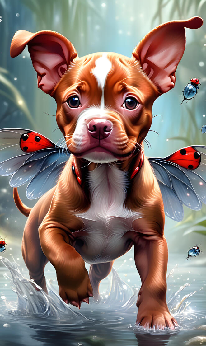 Lady Bug Lovable Pit Bull