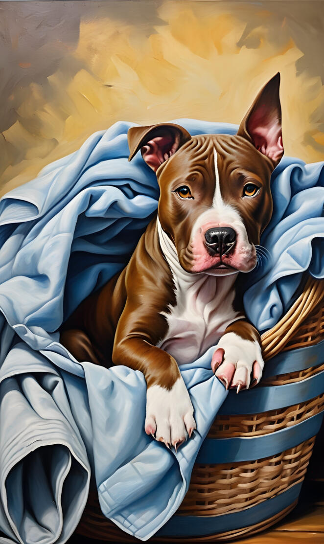 a dog lying on a chair