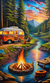 camping. shenanigans