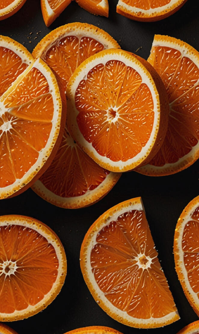 Design with Orange slices