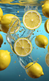 Lemons in water