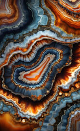 banded agate slice