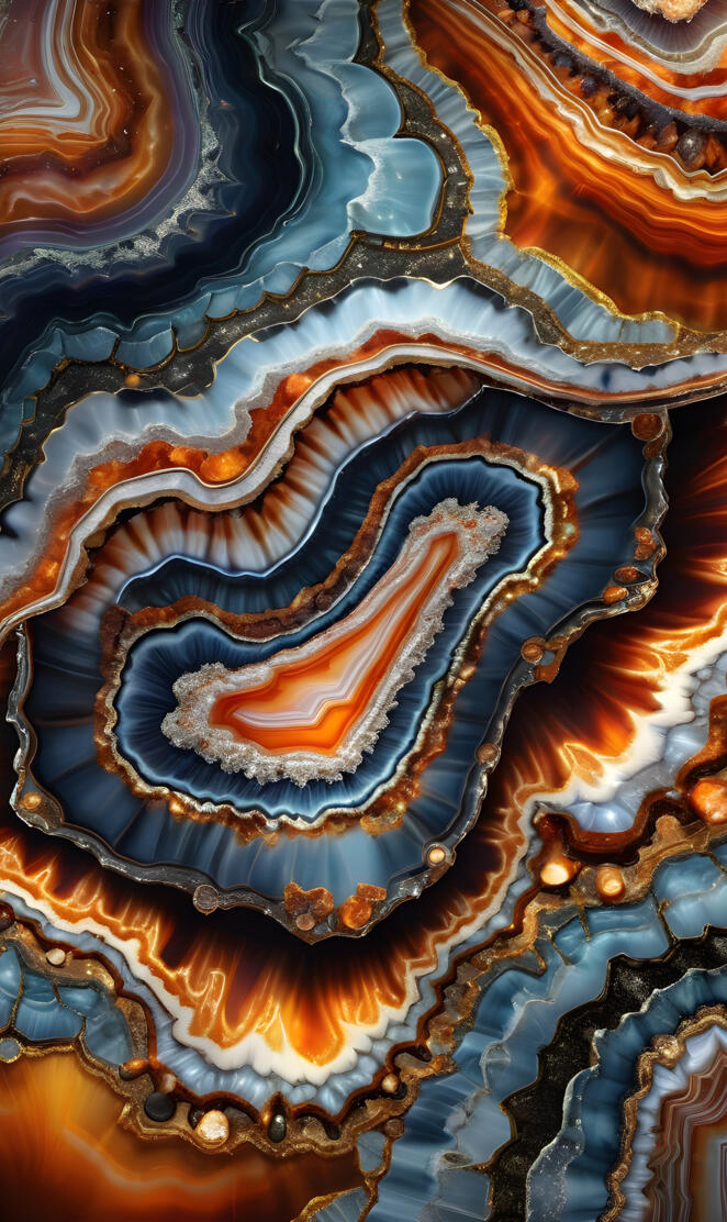 banded agate slice