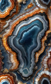 banded agate slice