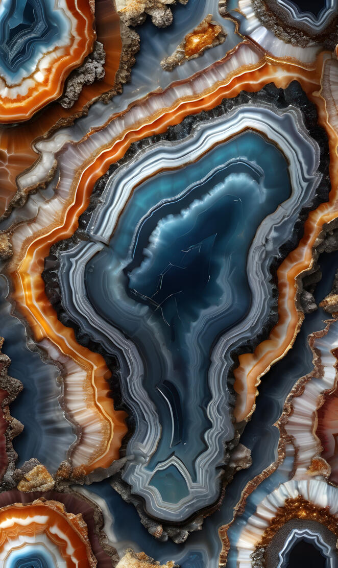 banded agate slice