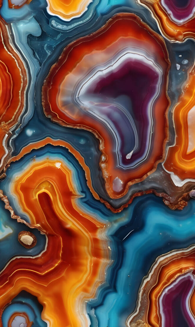 agate slices polished